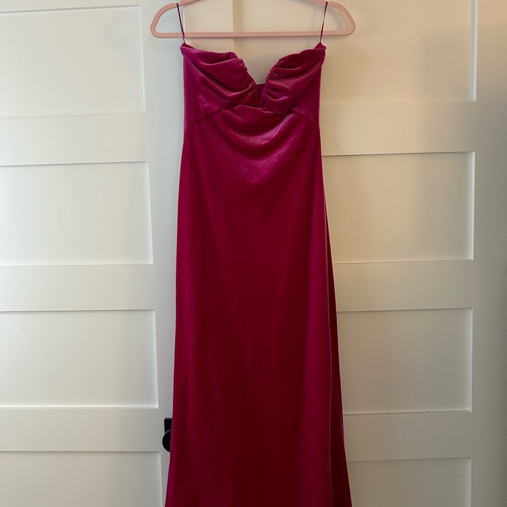 Zara Elegant Pink Evening Dress
